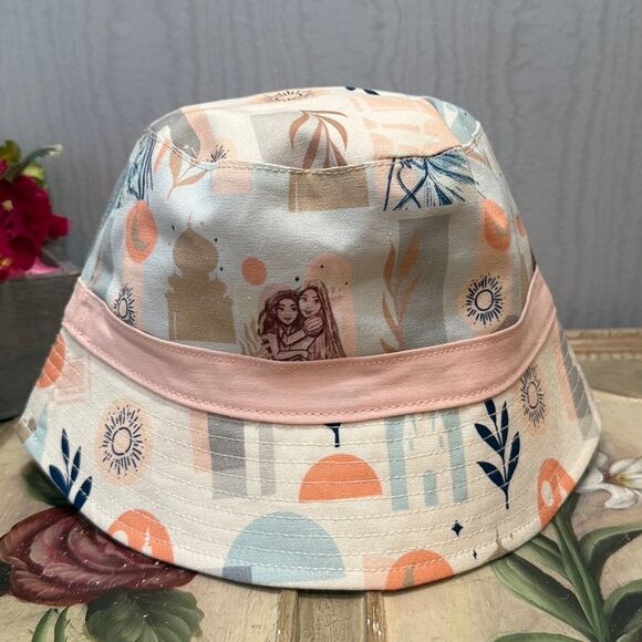 Disney Princesses Bucket Sun Hat Ariel Tiana Snow White Pastels - Picture 9 of 14